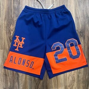 NY Mets Pete Alonso #20 Youth Mesh Shorts - Size L (14/16)